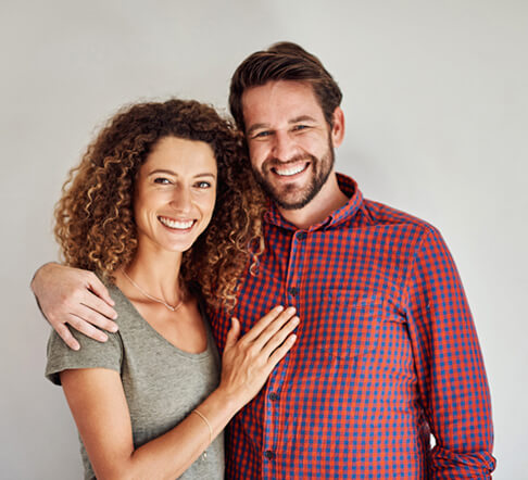 couple smiling with white teeth