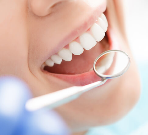 woman at the dentist